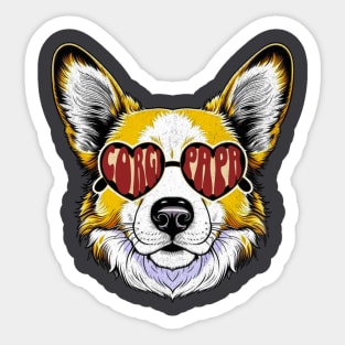 Corgi Dad Sticker